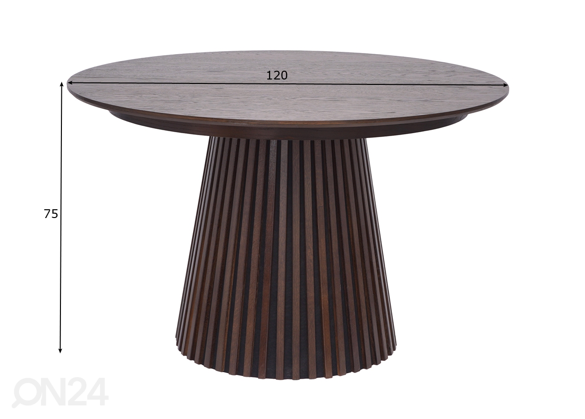 Удлиняющийся обеденный стол Izumi 120/160x120 cm увеличить размеры