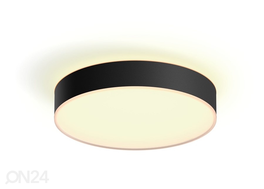 Умный потолочный светильник Hue White ambiance Enrave S чёрный с пультом Ø 26,1 cm увеличить