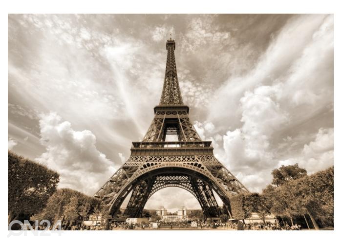 Флизелиновые фотообои Eiffel Tower seen from Champ de Mars 400x260 см увеличить