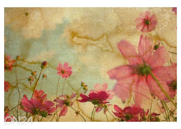 Флизелиновые фотообои Old and worn flower paper texture background 368x254 см увеличить