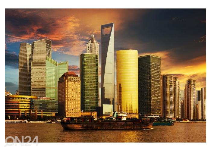 Флизелиновые фотообои Panorama of Shanghai 416x290 см увеличить