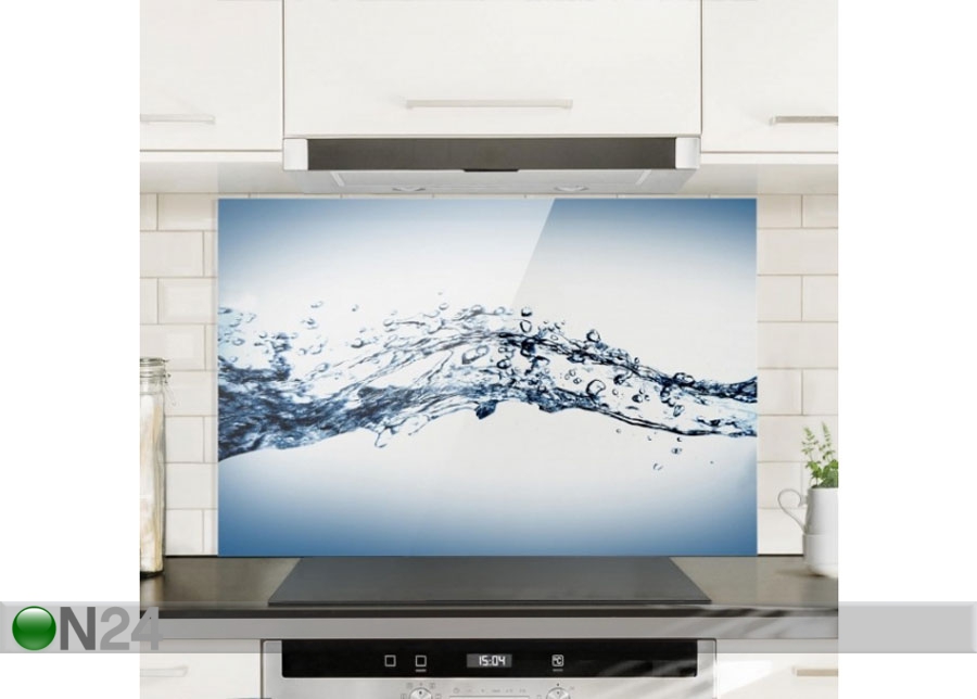 Фотостекло для кухонного фартука Water Splash 40x100 cm увеличить