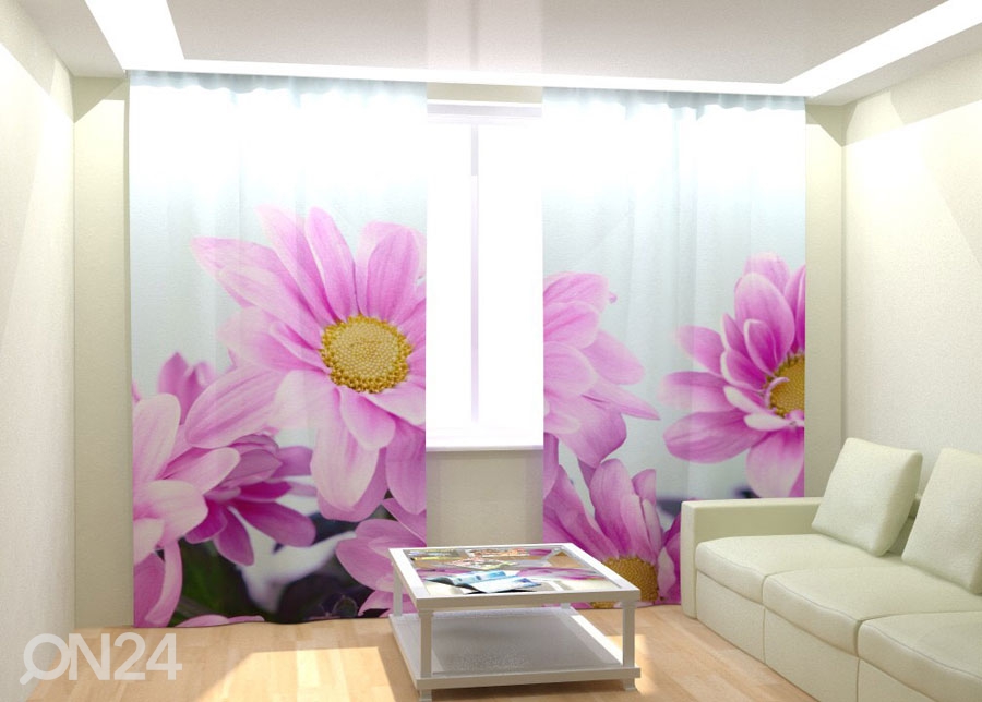 Фотошторы "Purple Flowers" 300x260 см увеличить