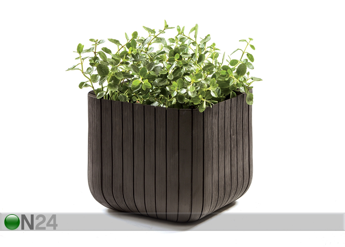 Цветочный горшок Keter Cube Planter, коричневый 40х40 cm увеличить