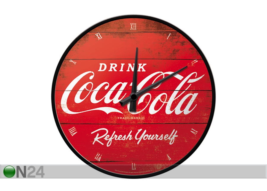 Часы в ретро-стиле Coca-Cola logo увеличить