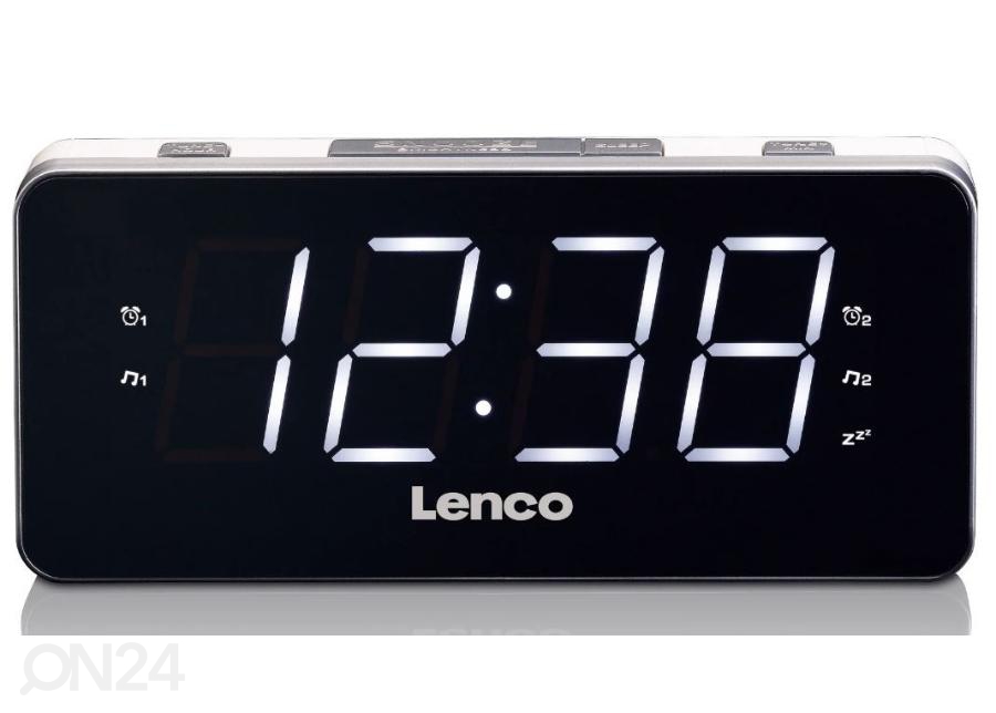 Часы-радио Lenco, белые увеличить