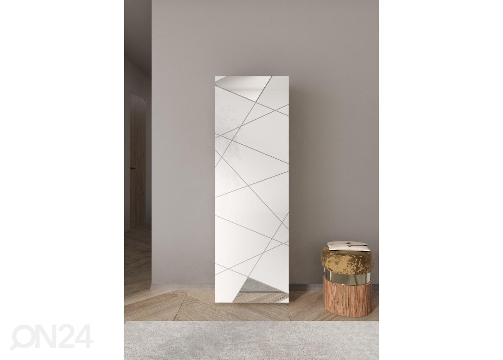 Шкаф в прихожую Vittoria 60 cm, белый глянцевый/зеркала увеличить