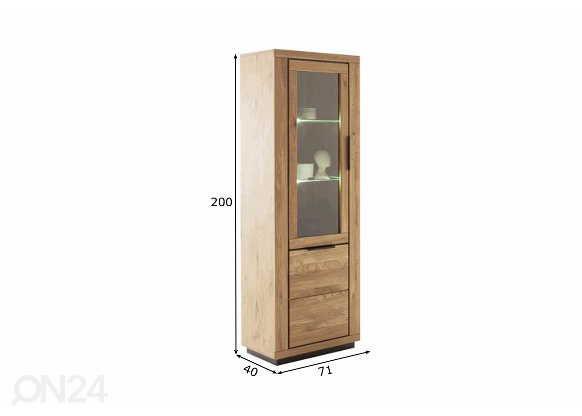 Шкаф-витрина Greno 71 cm увеличить размеры