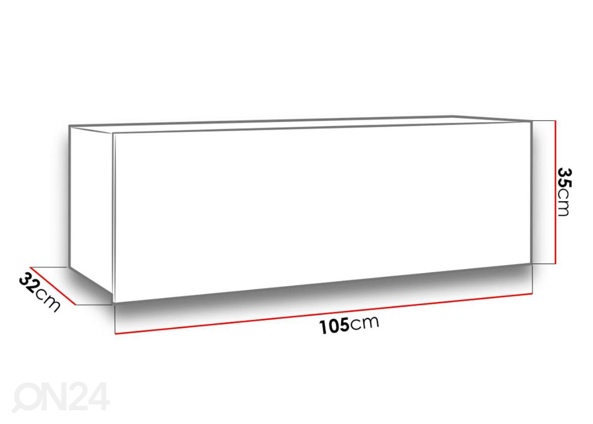 Шкаф настенный 105 cm увеличить размеры