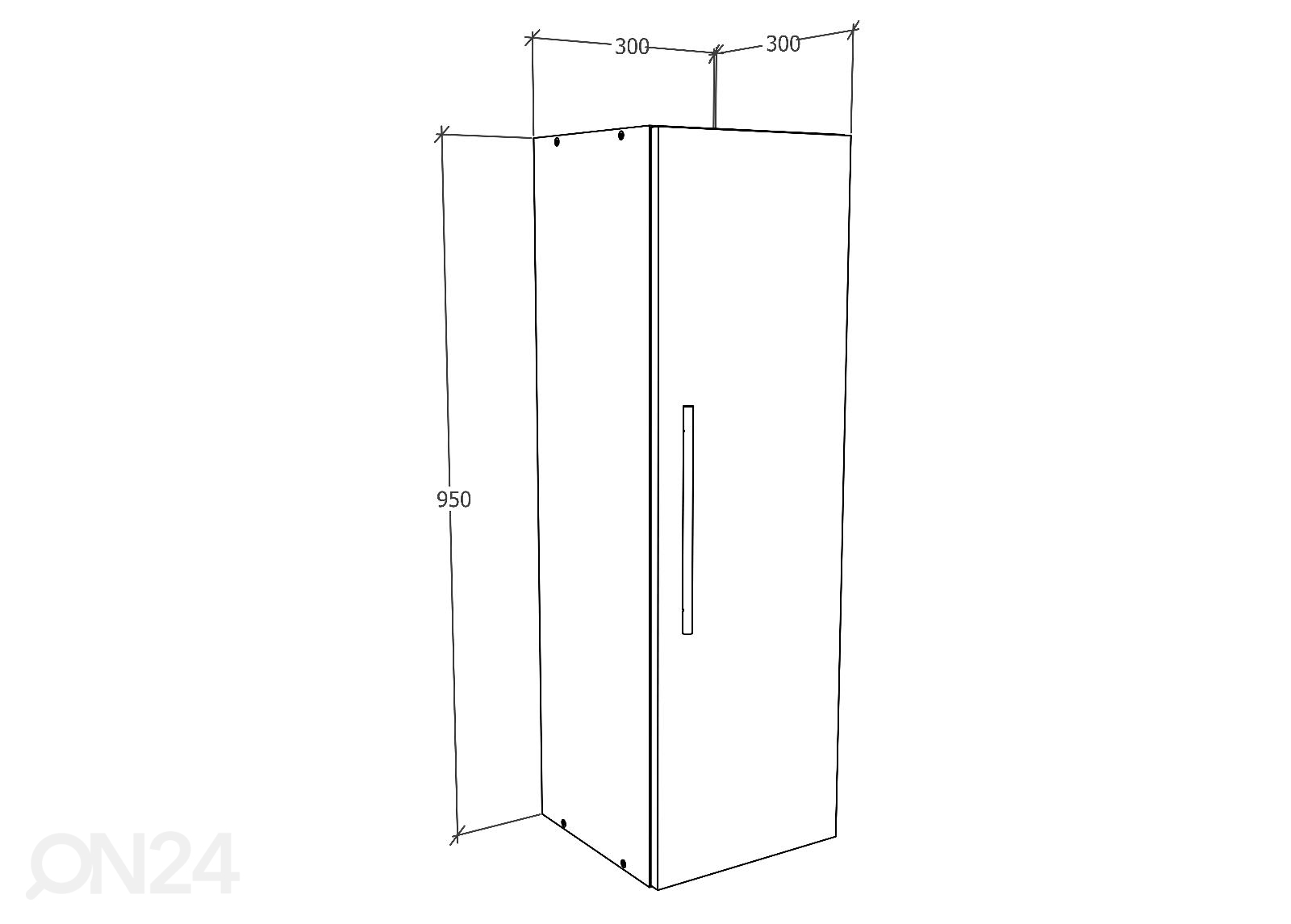 Шкаф настенный Arila L 95x30 cm увеличить размеры