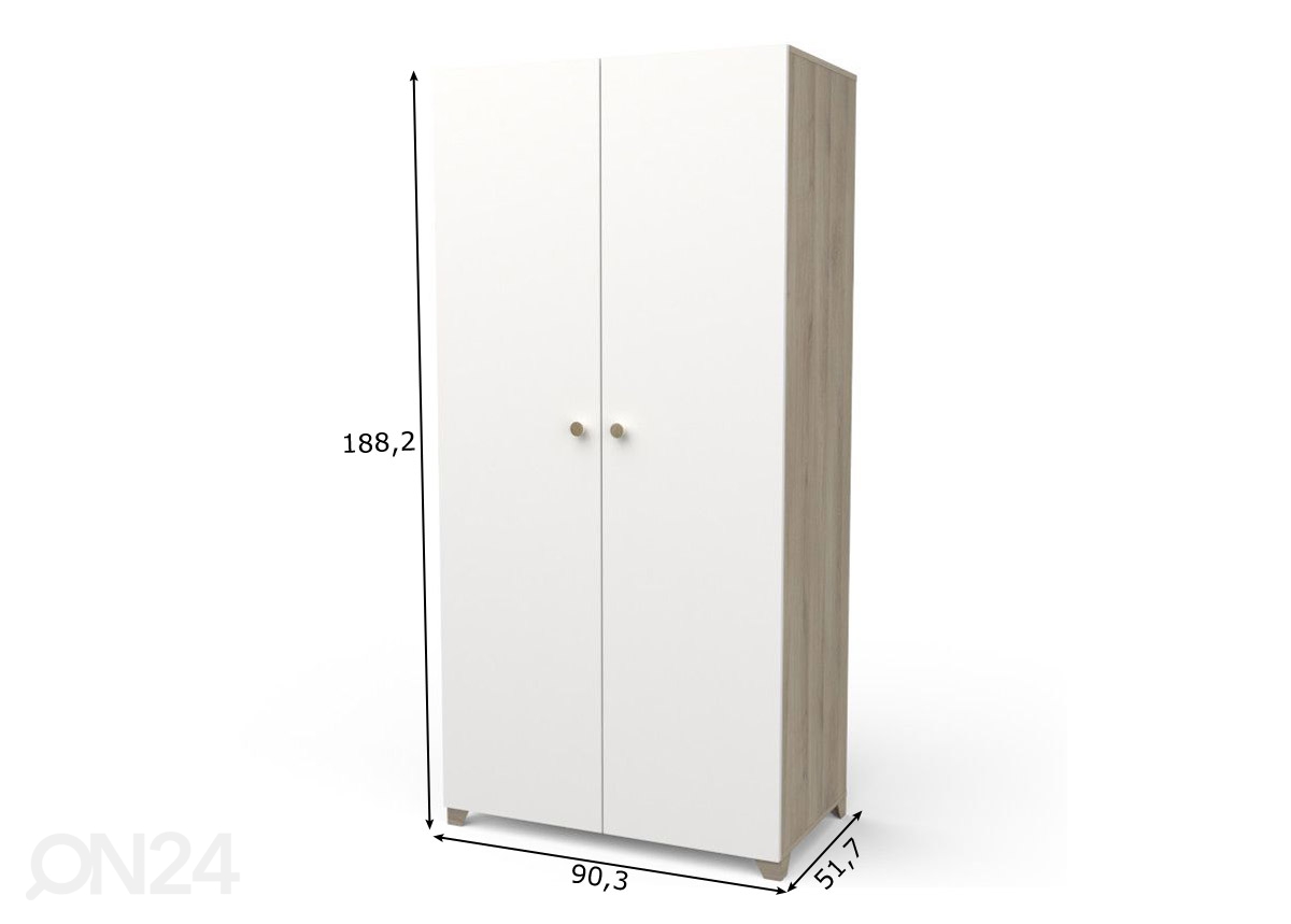 Шкаф платяной Izzy 90,3 cm увеличить размеры
