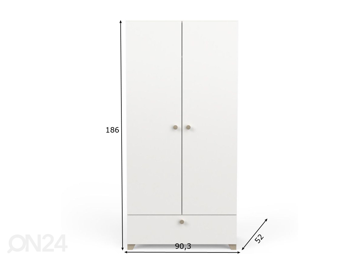 Шкаф платяной Izzy 90 cm увеличить размеры
