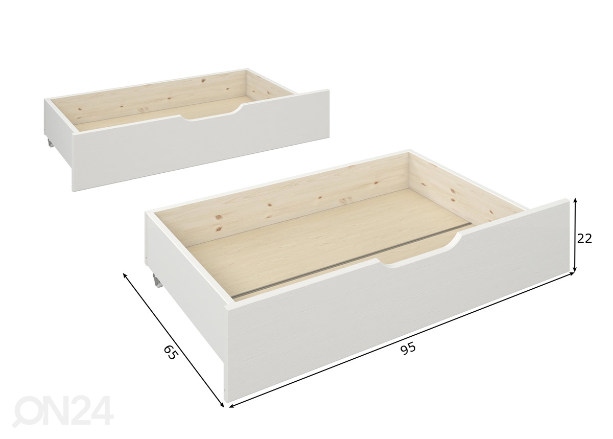 Ящики кроватные 2 шт для двухъярусной кровати Robin увеличить размеры