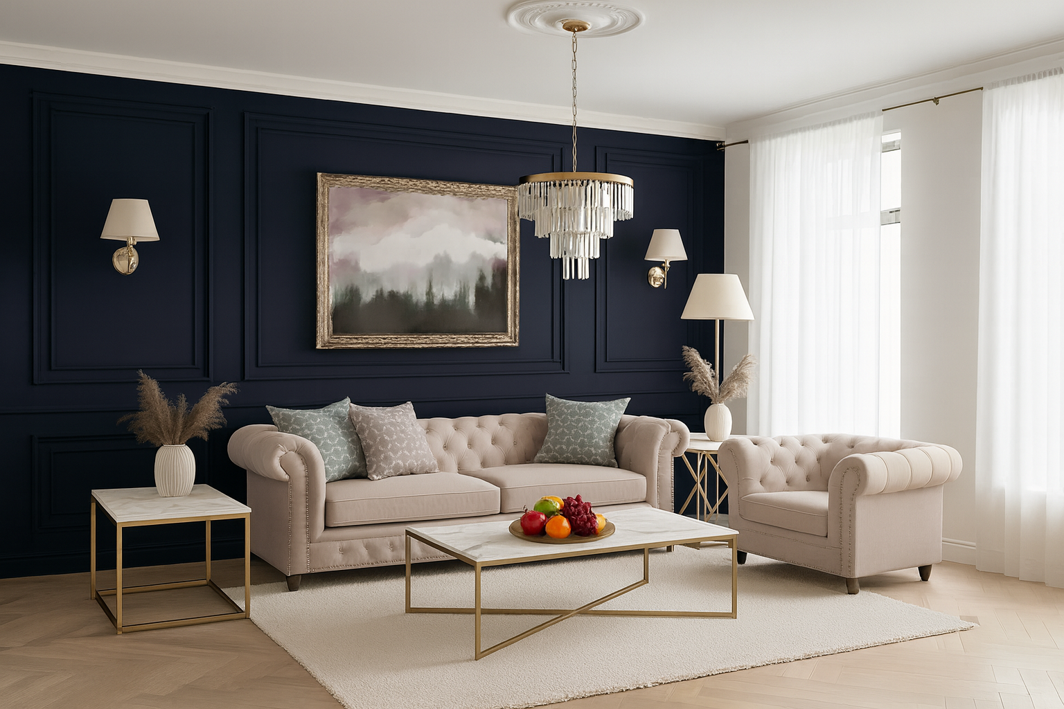 Klassikaline hele elutuba