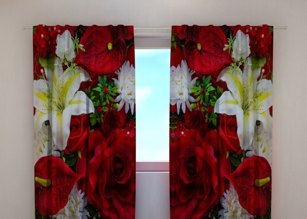 Pimennysverhot Roses and lilies 240x220 cm