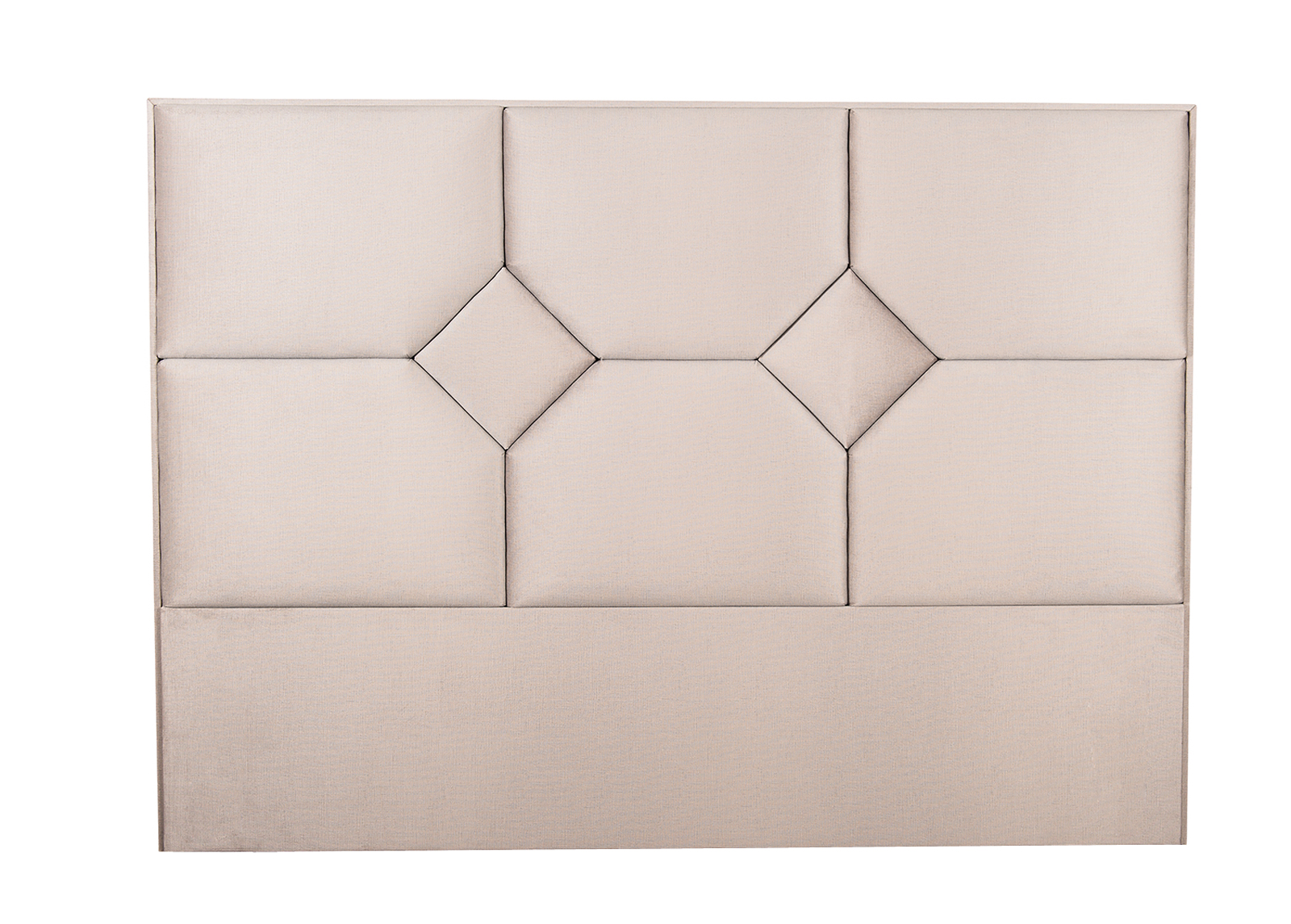 Huonekalukankaalla verhoiltu sängynpääty Mosaiik 166x120x10 cm