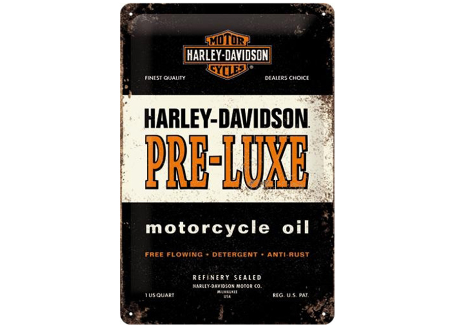 Retro metallitaulu HARLEY-DAVIDSON PRE-LUXE 20x30 cm