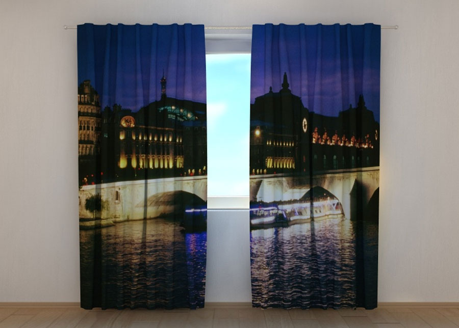 Puolipimentävä verho BRIDGE IN VENICE 1, 240x220 cm