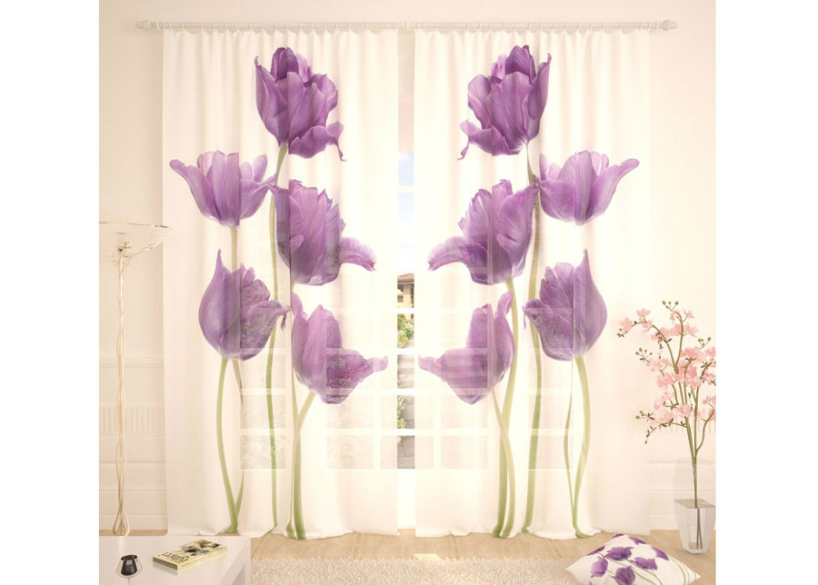 Tylliverho Purple Tulips 400x260 cm
