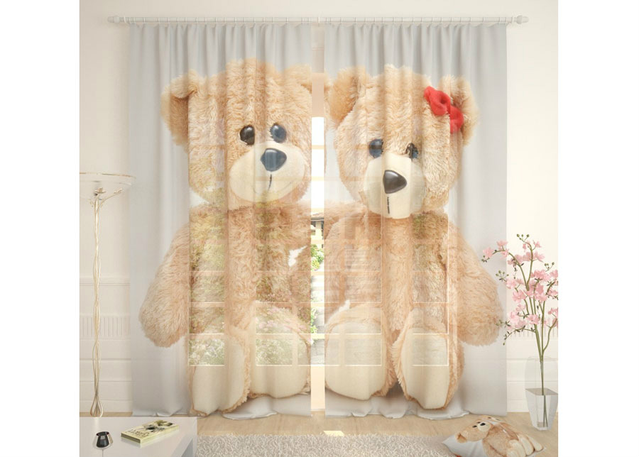 Tylliverhot Teddy Bears 400x260 cm