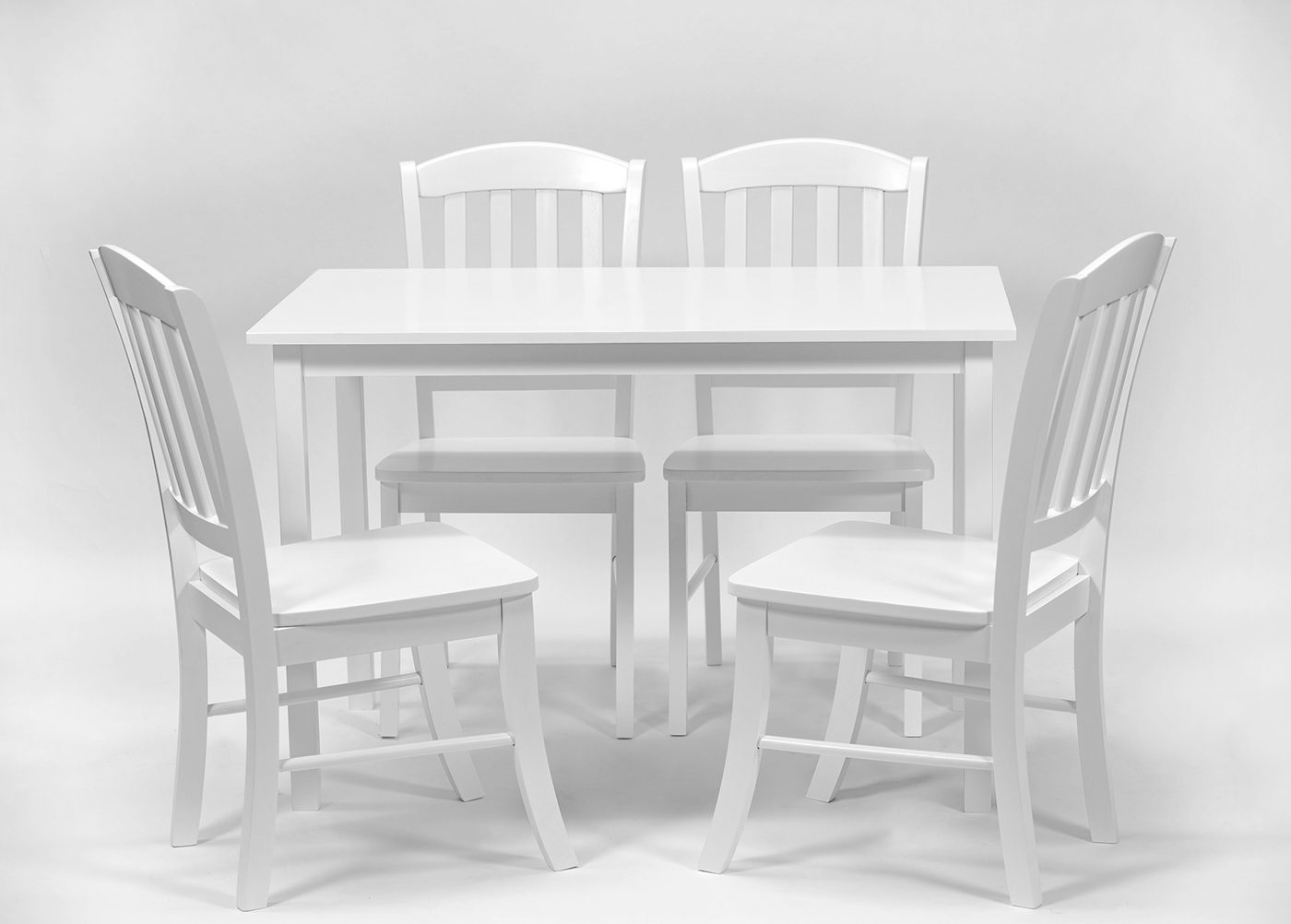 Ruokapöytä ROSELLA + 4 tuolia MONACO