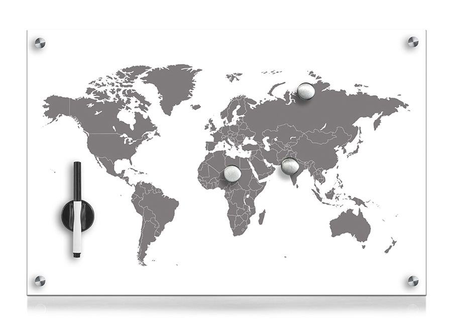 Lasinen muistitaulu WORLDMAP