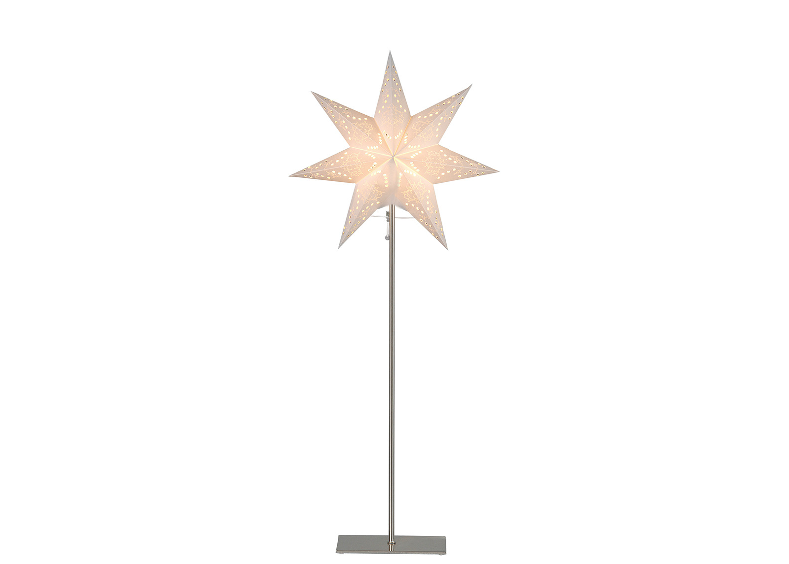 Valkoinen tähti jalalla Sensy 83 cm