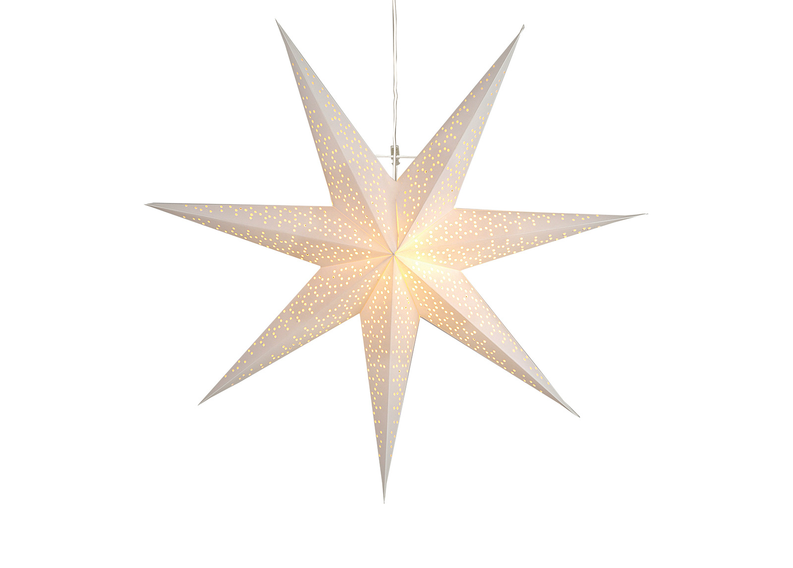 Joulukoriste Tähti DOT 70 cm, valkoinen