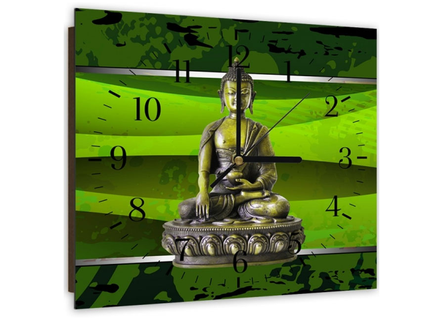 Kuvallinen seinäkello GREEN BUDDHA