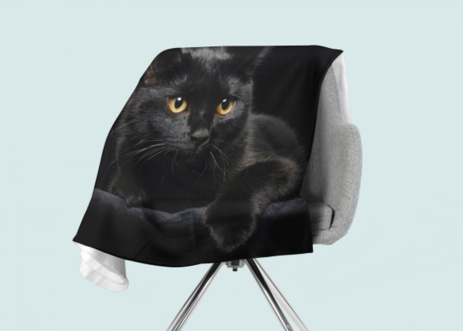 Torkkupeitto Black Cat 130x150 cm