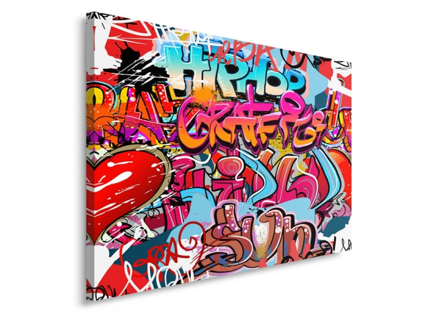 Taulu Hipphopp graffit 60x80 cm