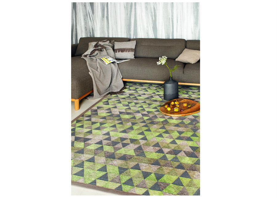 Narma smartWeave® matto Luke green 80x250 cm