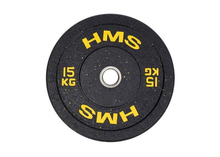 Levypaino olympic HMS keltainen BUMPER 15 kg HTBR15