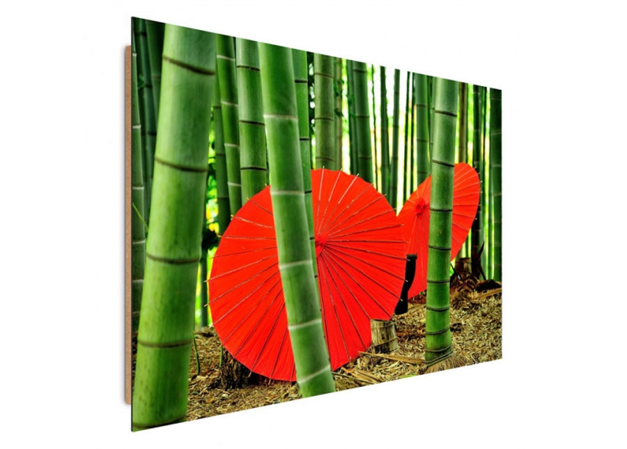 Taulu Umbrellas in a bamboo grove 60x80 cm