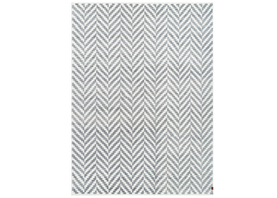 Narma käsinkudottu villamatto Kuusamo white-grey 160x230 cm