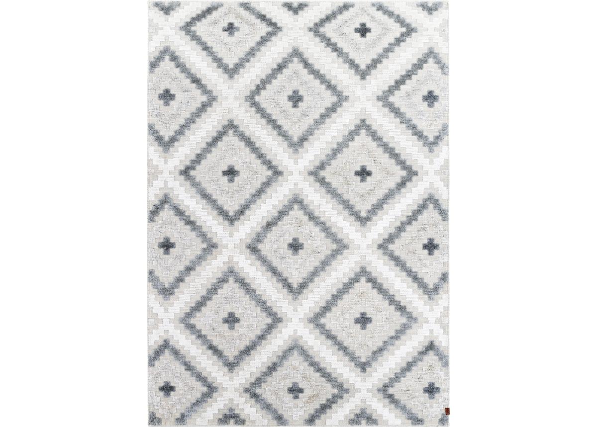 Narma käsinkudottu villamatto Madona natural 140x200 cm