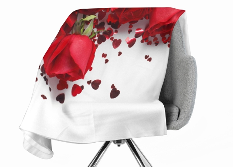 Torkkupeitto Roses and Hearts 150x200 cm