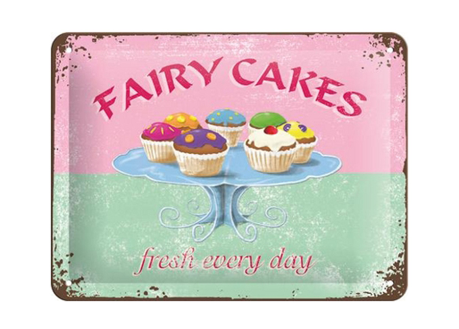 Vintage juliste Fairy Cakes 15x20 cm