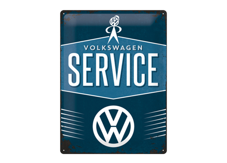 Retro metallitaulu VW Service 30x40 cm