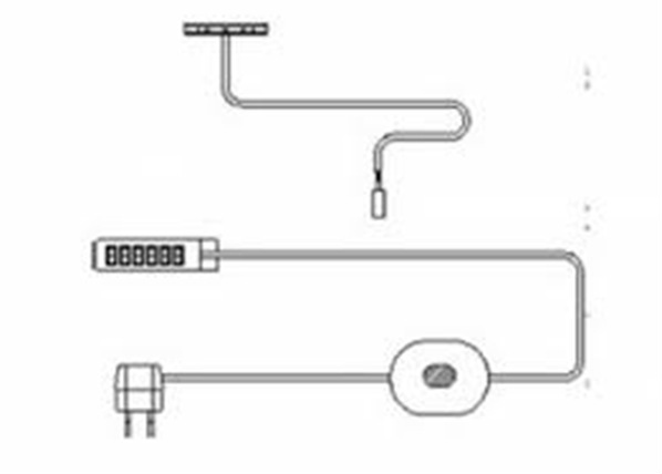 LED-valaistuksen kiinnike, 1 kpl