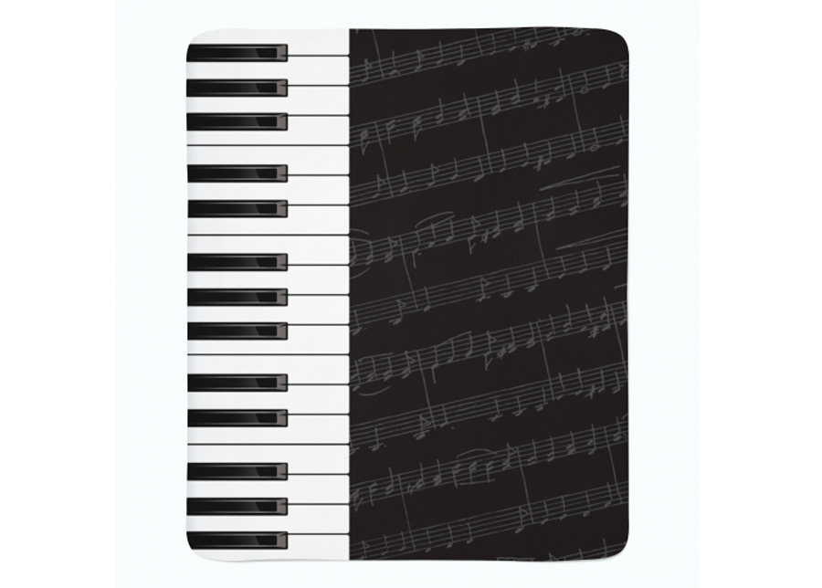Torkkupeitto Piano Keys 130x150 cm