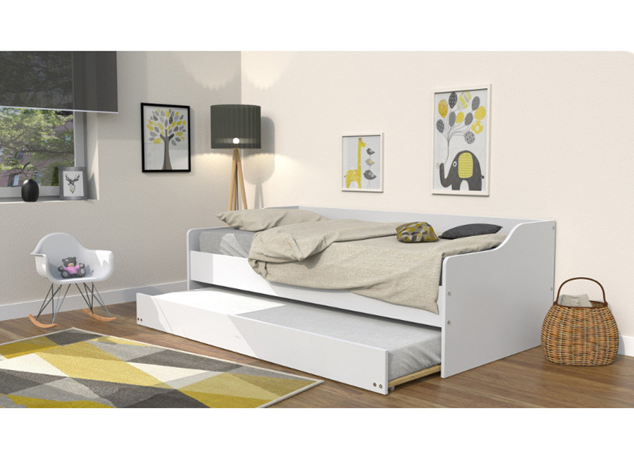 Sänky + varasänky Sweet 90x190 cm, valkoinen