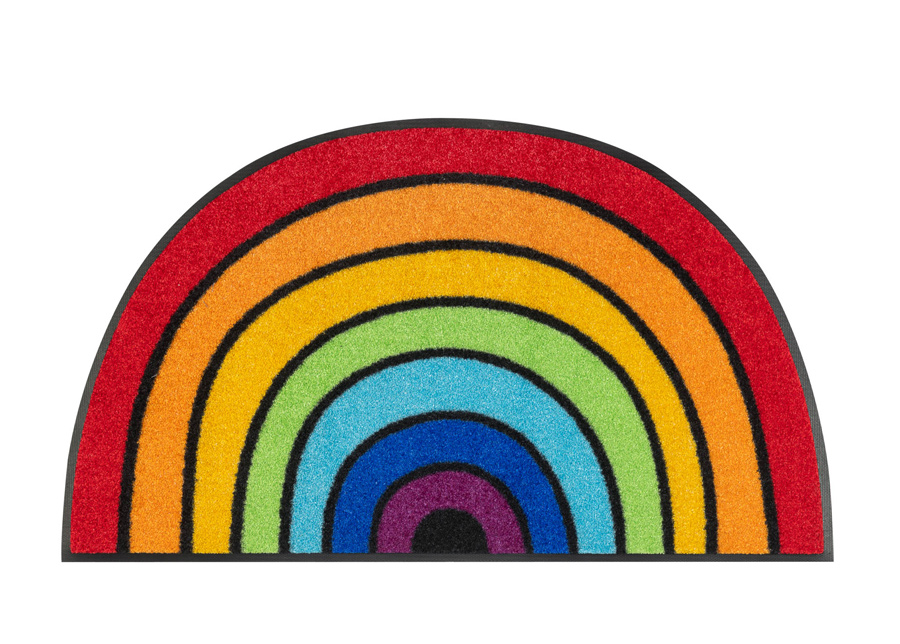 Ovimatto Round Rainbow 50x85 cm