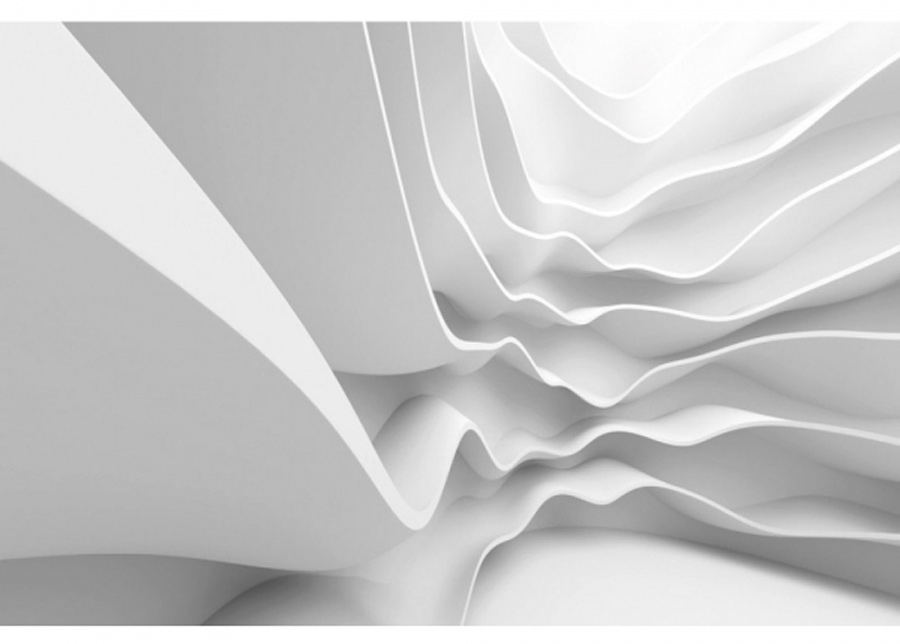 Fleece-kuvatapetti Futuristic wave 150x250 cm