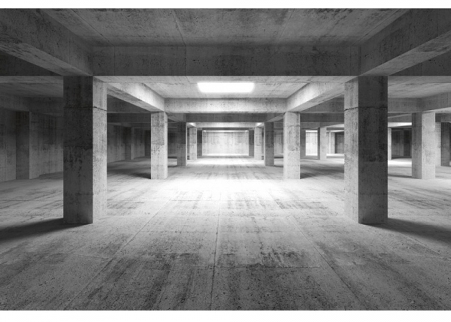 Non-woven kuvatapetti Industrial hall 375x250 cm