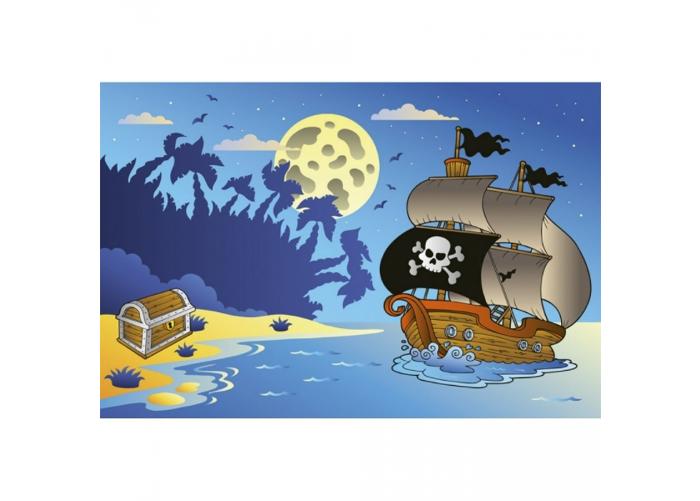 Fleece-kuvatapetti Pirate ship 375x250 cm