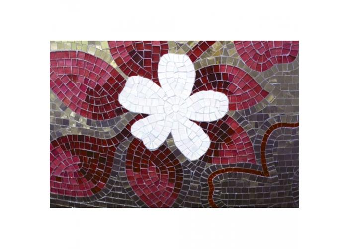 Fleece kuvatapetti Red mosaic 375x250 cm