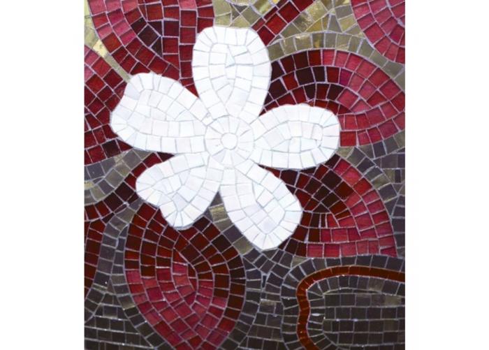 Fleece kuvatapetti Red mosaic 225x250 cm