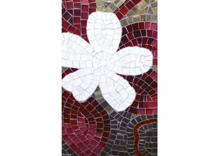 Fleece kuvatapetti Red mosaic 150x250 cm