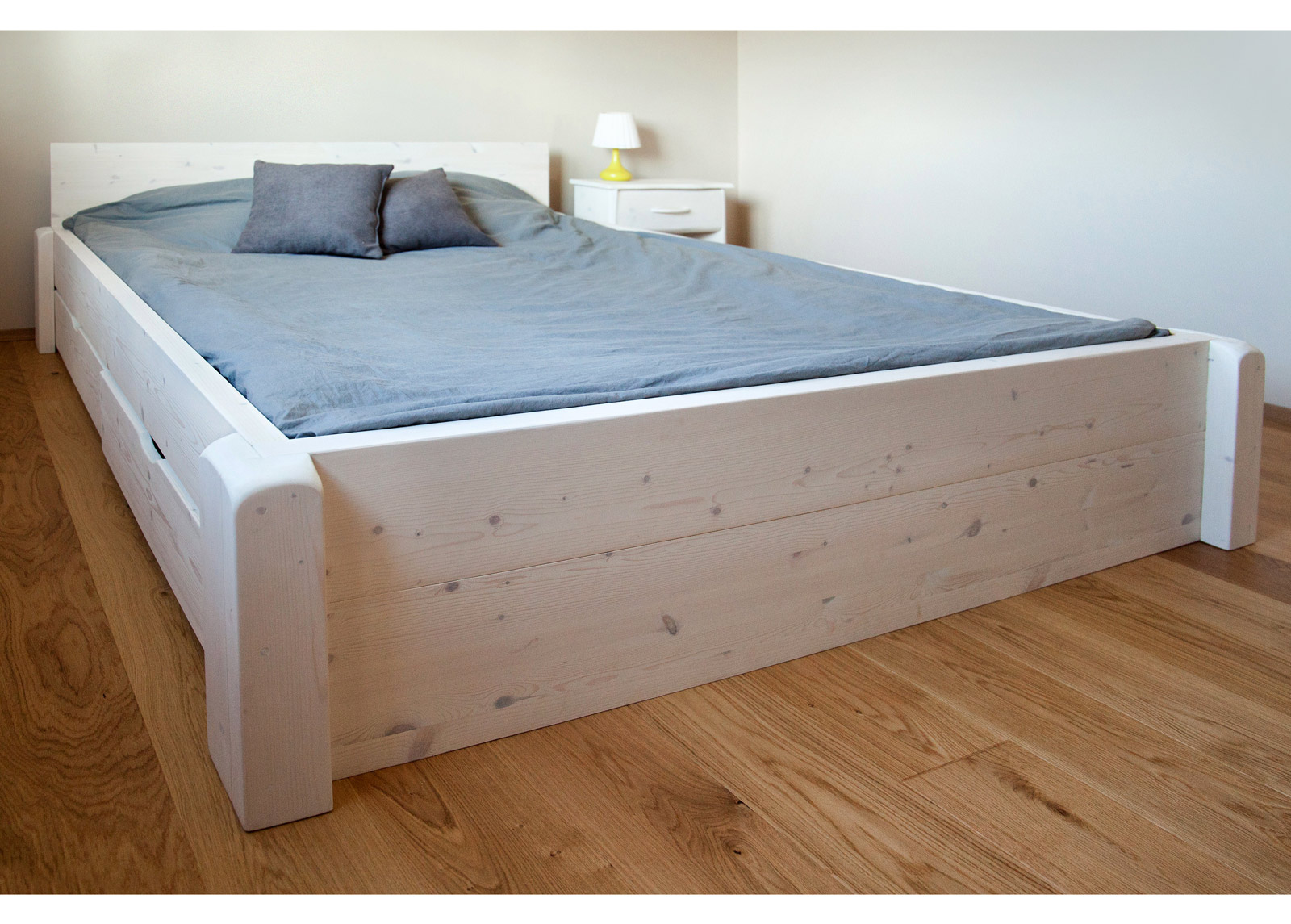 RaiEr Wood Massiivipuusänky vuodevaatelaatikolla Country Extra 160x200 cm